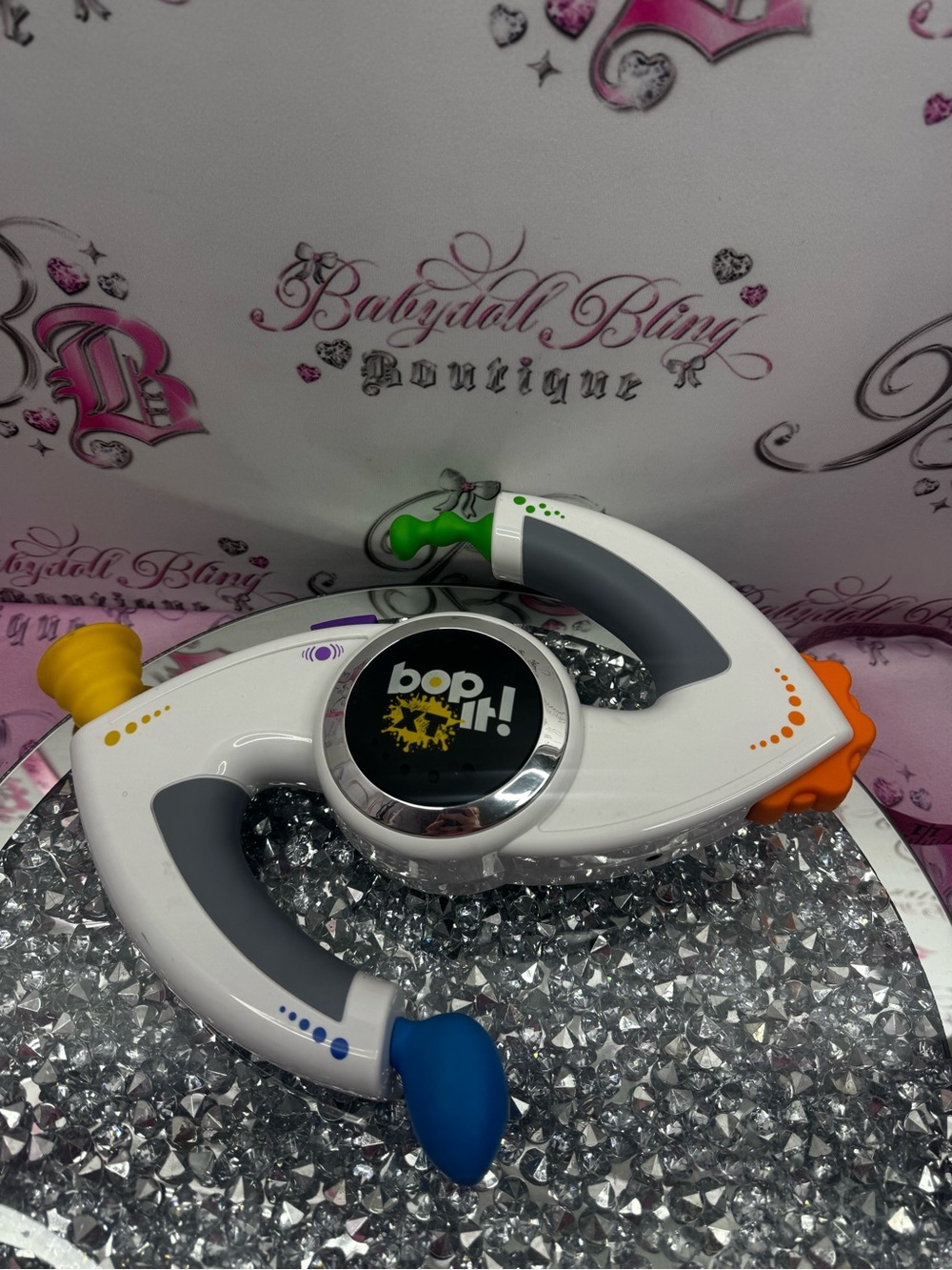 BOP IT game multiplayer Reaction Game - White with Multi Accent Colors